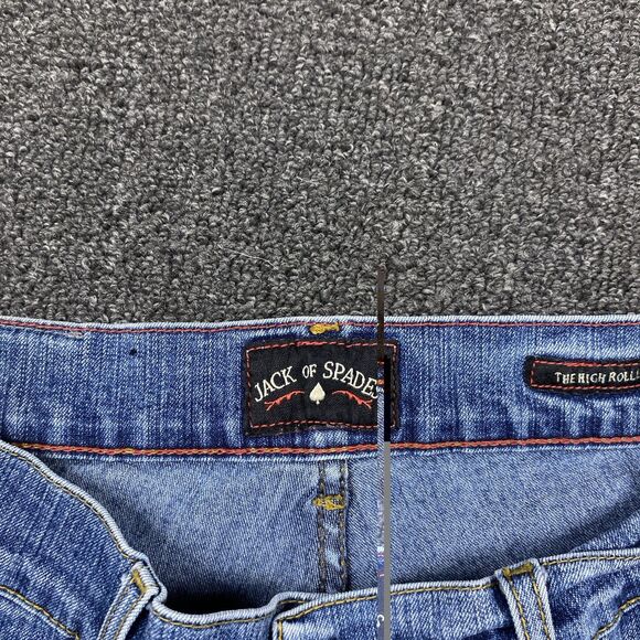 Jack of Spades The High Roller Stretch Jeans Blue #JF4P14M Size 33x30 - Picture 2 of 8